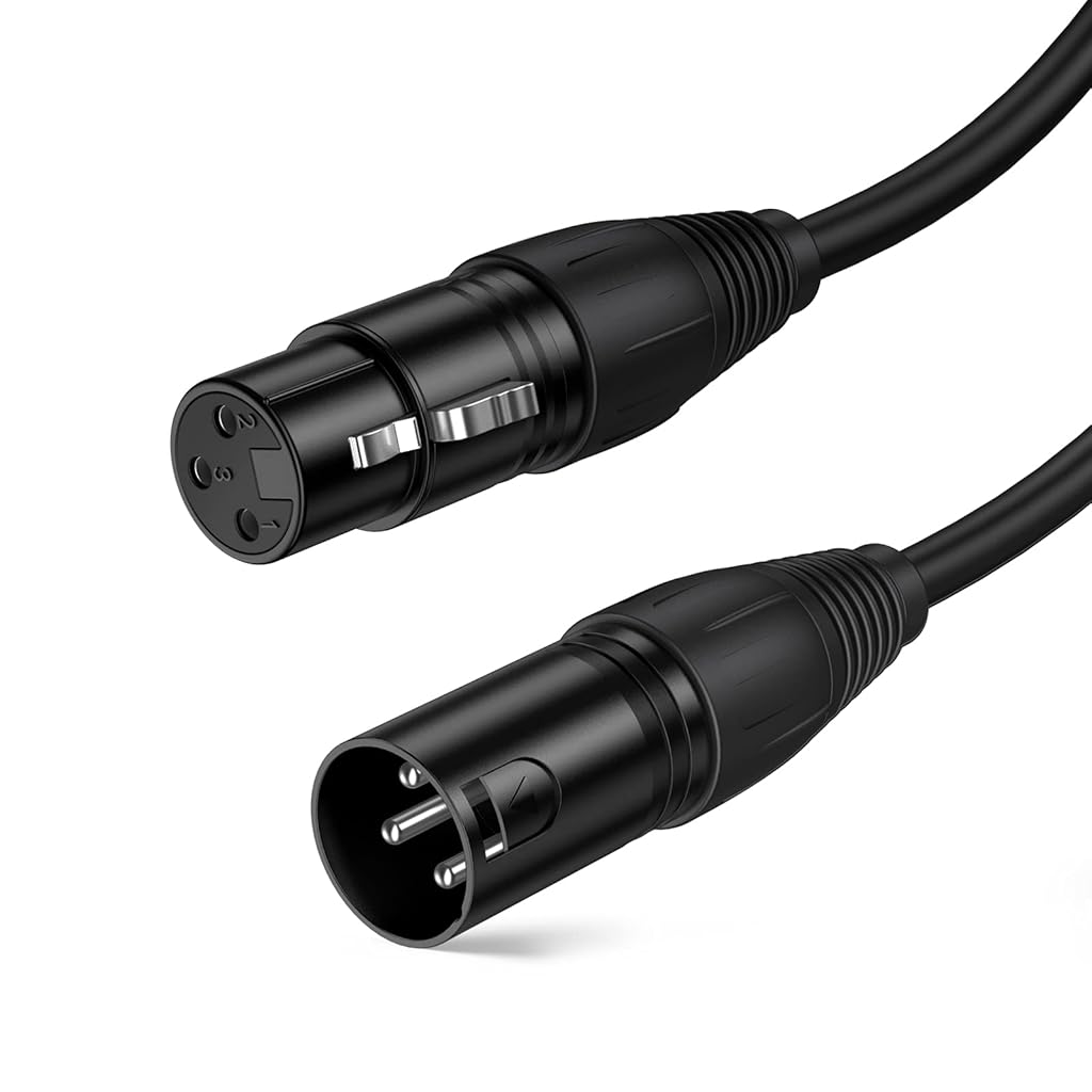 ZORBES XLR Cable, 6FT XLR Male to Female Cable XLR Microphone Cable, Metal Mic Compatible with Karaoke Machine/Speaker/Amp/Mixer for Karaoke Singing, Speech, Wedding, Stage and Outdoor Activity ZORBES XLR Cable, 6FT XLR Male to Female Cable XLR Microphone Cable, Metal Mic Compatible with Karaoke Machine/Speaker/Amp/Mixer for Karaoke Singing, Speech, Wedding, Stage and Outdoor Activity